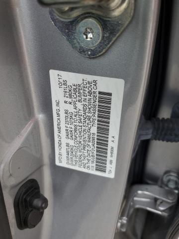 19UUB1F31JA009516 - 2018 ACURA TLX ვერცხლისფერი ფოტო 13