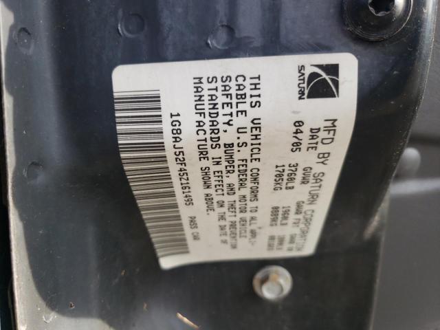 1G8AJ52F45Z161495 - 2005 SATURN ION LEVEL 2 灰色 照片 12