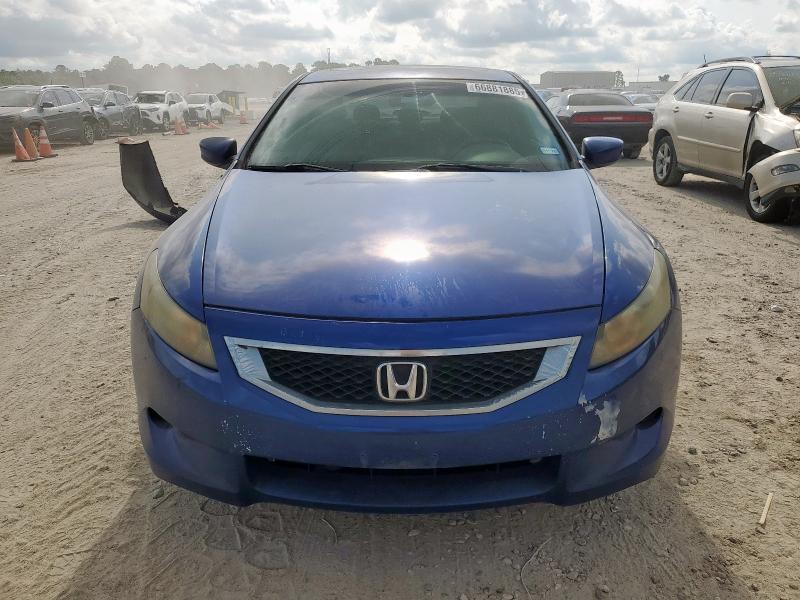 1HGCS12809A008723 - 2009 HONDA ACCORD EXL BLUE photo 5