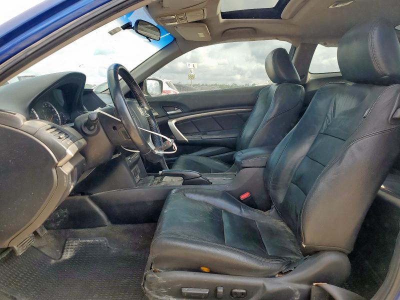 1HGCS12809A008723 - 2009 HONDA ACCORD EXL BLUE photo 7