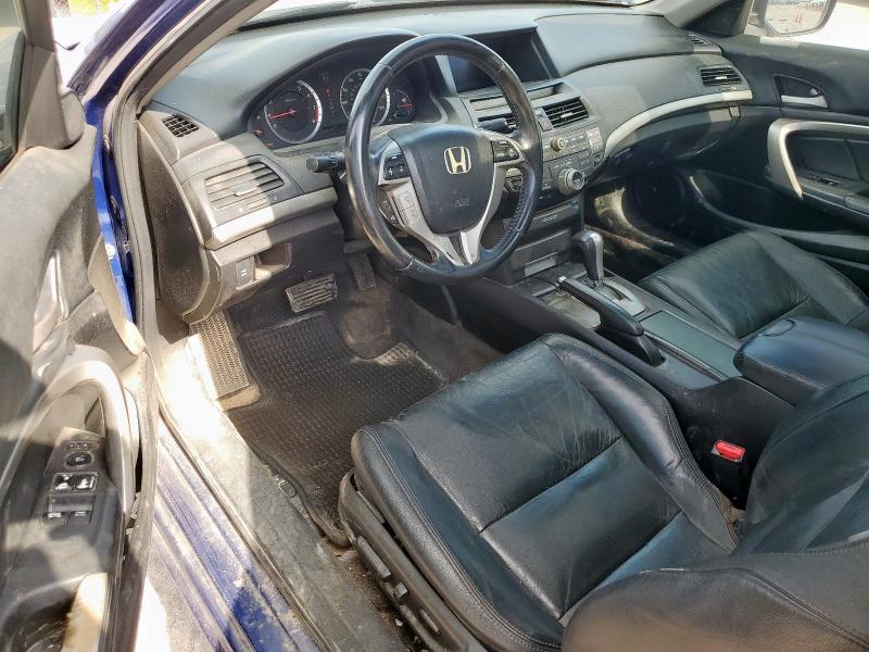 1HGCS12809A008723 - 2009 HONDA ACCORD EXL BLUE photo 8