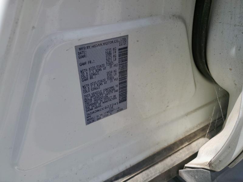 5N1DR2MN1JC627245 - 2018 NISSAN PATHFINDER S 白色 照片 13