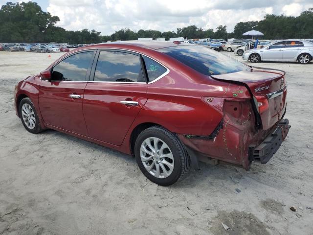 3N1AB7AP1KY357198 - 2019 NISSAN SENTRA S RED photo 2