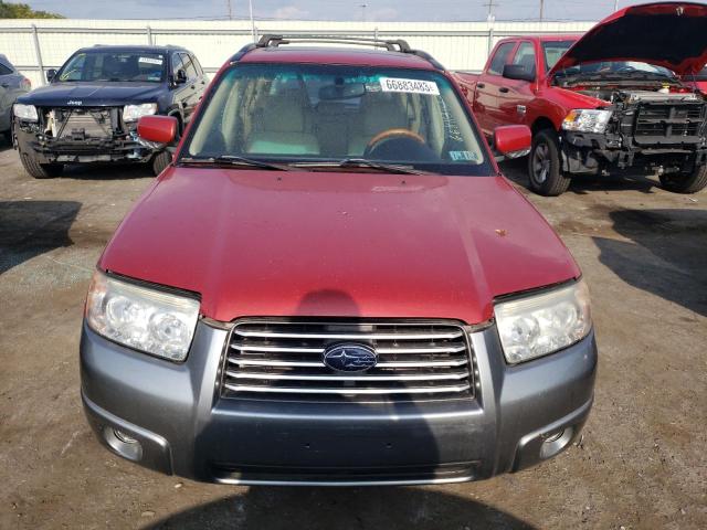 JF1SG67657H704780 - 2007 SUBARU FORESTER 2.5X LL BEAN RED photo 5