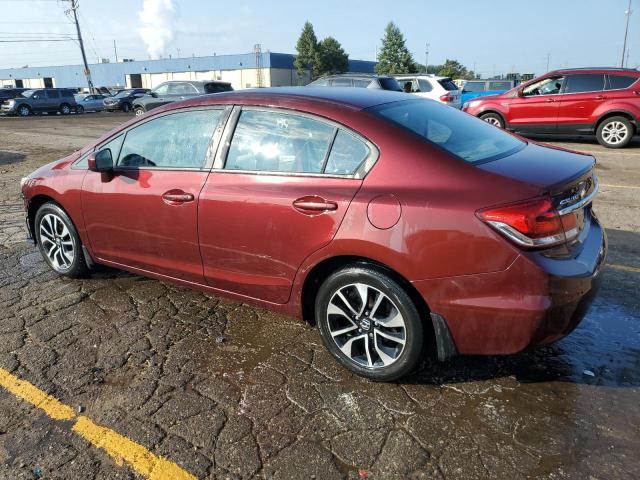 19XFB2F89EE081821 - 2014 HONDA CIVIC EX MAROON photo 2