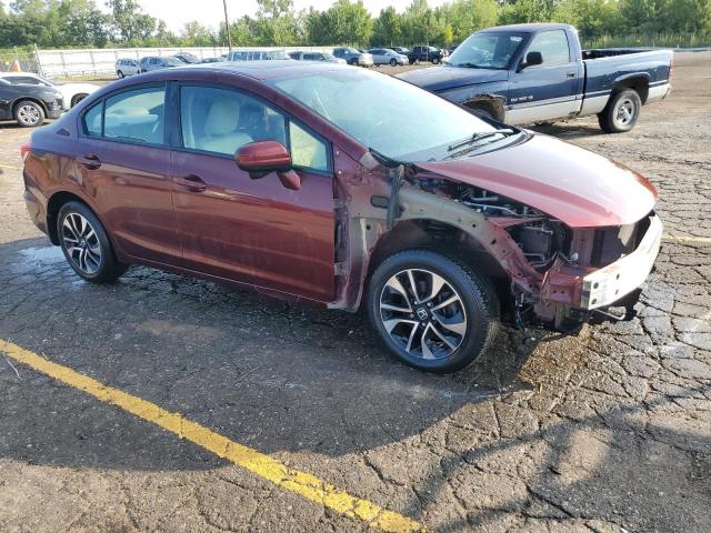 19XFB2F89EE081821 - 2014 HONDA CIVIC EX MAROON photo 4