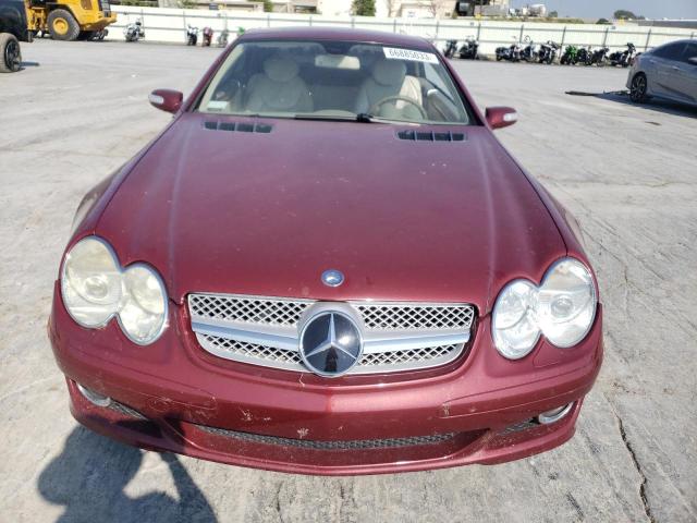 WDBSK71FX7F123180 - 2007 MERCEDES-BENZ SL 550 RED photo 5