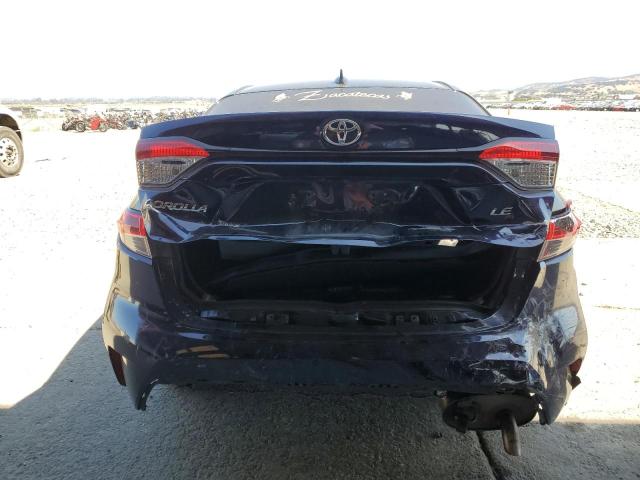 JTDHPRAE7LJ009371 - 2020 TOYOTA COROLLA LE BLUE photo 6