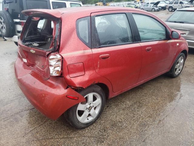 KL1TD66667B756406 - 2007 CHEVROLET AVEO BASE Qırmızı foto 3