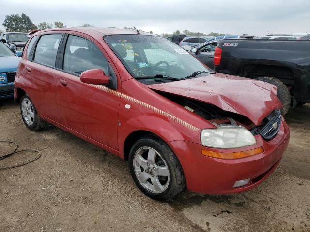 KL1TD66667B756406 - 2007 CHEVROLET AVEO BASE RED photo 4