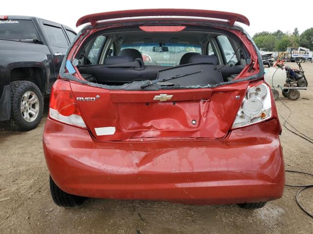 KL1TD66667B756406 - 2007 CHEVROLET AVEO BASE Qırmızı foto 6