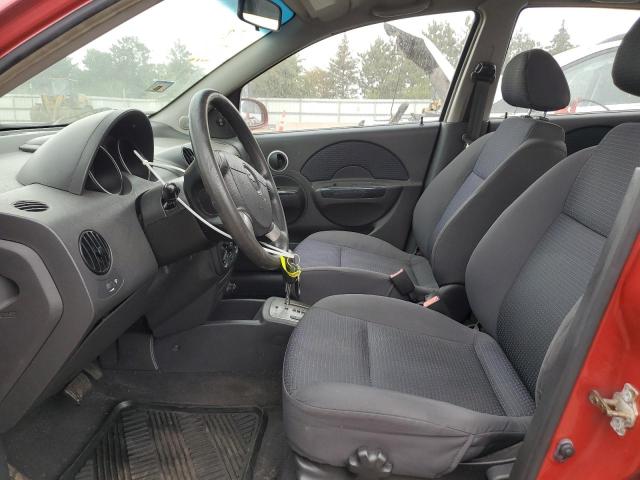 KL1TD66667B756406 - 2007 CHEVROLET AVEO BASE RED photo 7