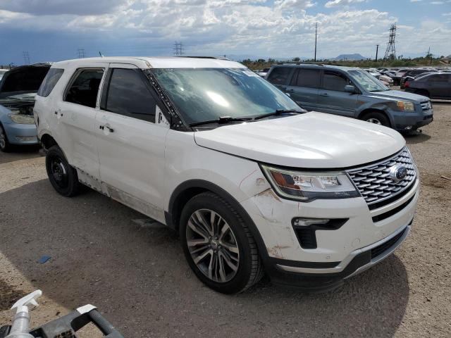 1FM5K8HT5JGA55500 - 2018 FORD EXPLORER PLATINUM WHITE photo 4