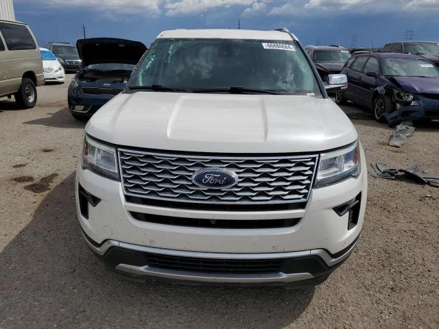 1FM5K8HT5JGA55500 - 2018 FORD EXPLORER PLATINUM WHITE photo 5