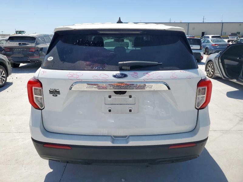 1FMSK7BH2MGA40121 - 2021 FORD EXPLORER WHITE photo 6