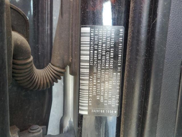 3VWFP7AT4EM609620 - 2014 VOLKSWAGEN BEETLE BLACK photo 12