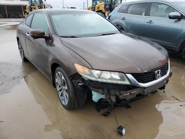 1HGCT2B85DA002931 - 2013 HONDA ACCORD EXL BROWN photo 1