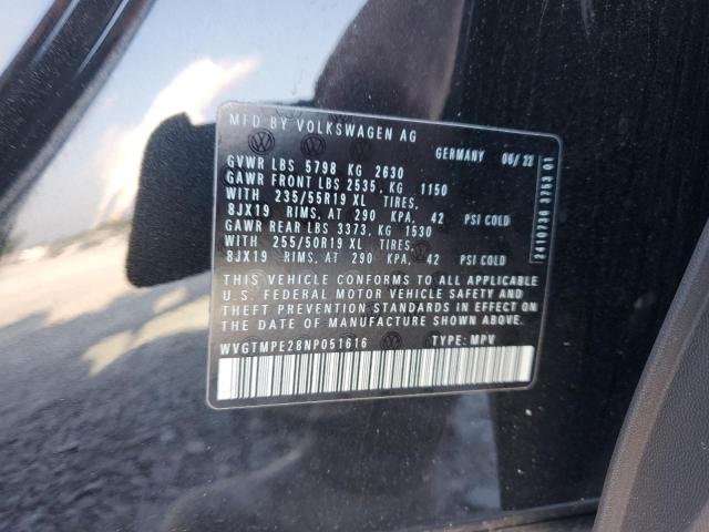 WVGTMPE28NP051616 - 2022 VOLKSWAGEN ID.4 PRO S 黑色 照片 13