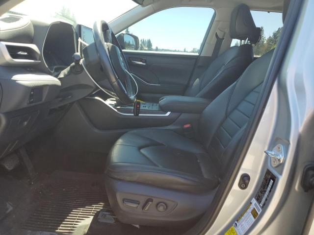 5TDGZRBH0LS508014 - 2020 TOYOTA HIGHLANDER XLE ვერცხლისფერი ფოტო 7