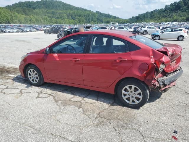 KMHCT4AE2EU758732 - 2014 HYUNDAI ACCENT GLS RED photo 2