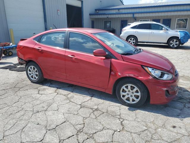 KMHCT4AE2EU758732 - 2014 HYUNDAI ACCENT GLS RED photo 4