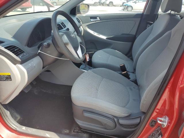 KMHCT4AE2EU758732 - 2014 HYUNDAI ACCENT GLS RED photo 7