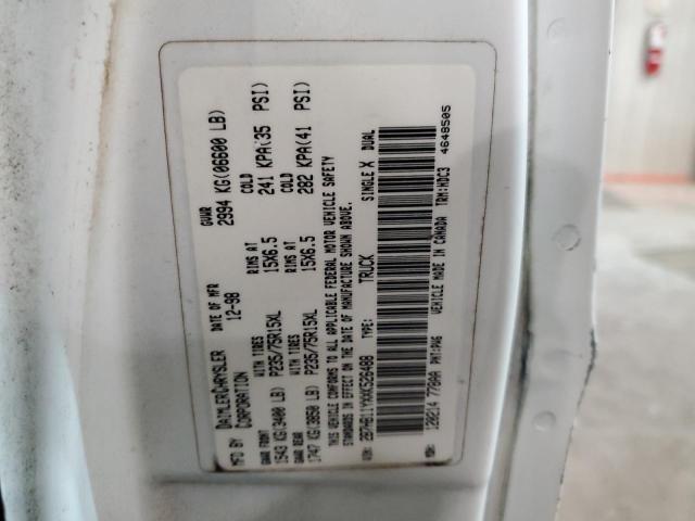 2B7HB11YXXK526488 - 1999 DODGE RAM VAN B1500 WHITE photo 13