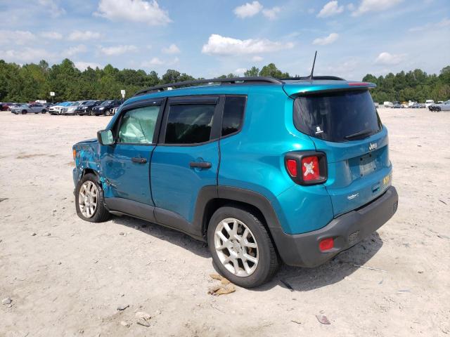 ZACNJAAB5LPL11217 - 2020 JEEP RENEGADE SPORT TEAL photo 2