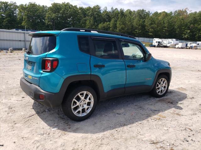 ZACNJAAB5LPL11217 - 2020 JEEP RENEGADE SPORT TEAL photo 3