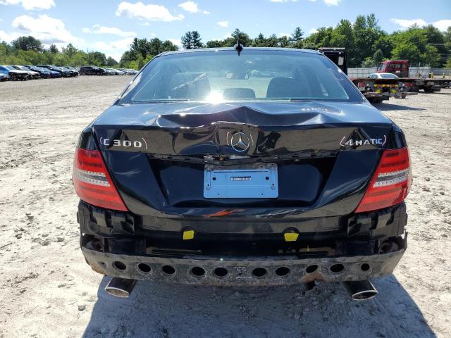 WDDGF8AB6DR278274 - 2013 MERCEDES-BENZ C 300 4MATIC BLACK photo 6