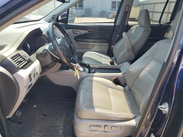 5FPYK3F71HB012634 - 2017 HONDA RIDGELINE RTL ლურჯი ფოტო 7