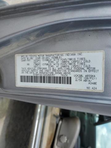 5TBRT34132S268357 - 2002 TOYOTA TUNDRA ACCESS CAB SILVER photo 12