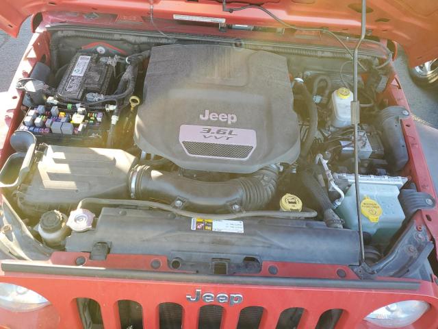 1C4AJWAG6CL237921 - 2012 JEEP WRANGLER SPORT წითელი ფოტო 12