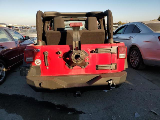 1C4AJWAG6CL237921 - 2012 JEEP WRANGLER SPORT წითელი ფოტო 6