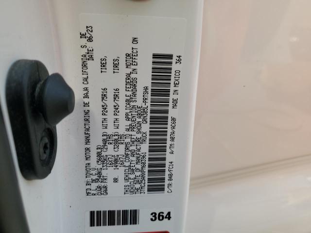 3TMCZ5ANXPM603961 - 2023 TOYOTA TACOMA DOUBLE CAB Ağ foto 12