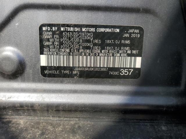 JA4AR3AU0KU023667 - 2019 MITS OUTLANDER SPORT ES 灰色 照片 13