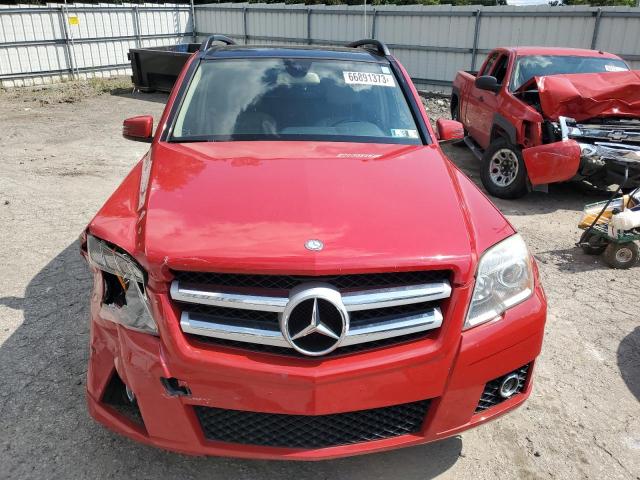 WDCGG8HBXBF654190 - 2011 MERCEDES-BENZ GLK 350 4MATIC RED photo 5