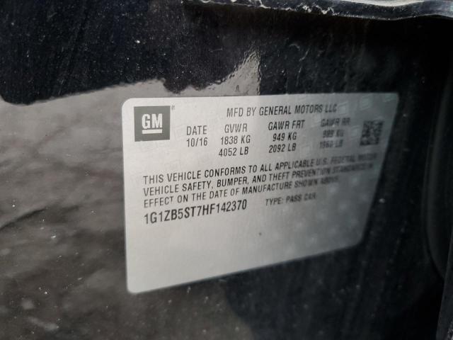 1G1ZB5ST7HF142370 - 2017 CHEVROLET MALIBU LS Qara foto 12