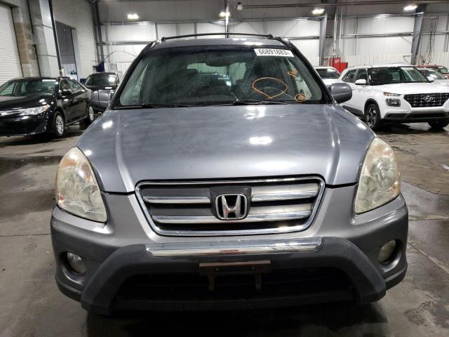 JHLRD78925C033193 - 2005 HONDA CR-V SE GRAY photo 5