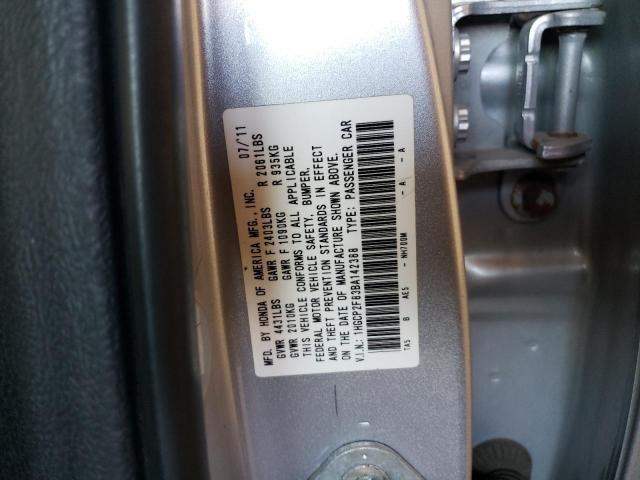 1HGCP2F83BA142388 - 2011 HONDA ACCORD EXL SILVER photo 13