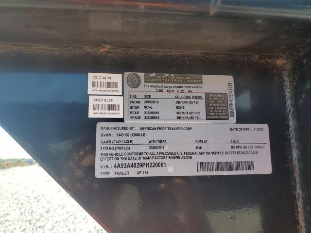 4A93A4829PH220081 - 2023 AMERICAN PRIDE APTC Schwarz Foto 10