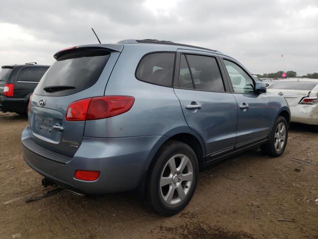 5NMSH13E39H321915 - 2009 HYUNDAI SANTA FE SE BLUE photo 3