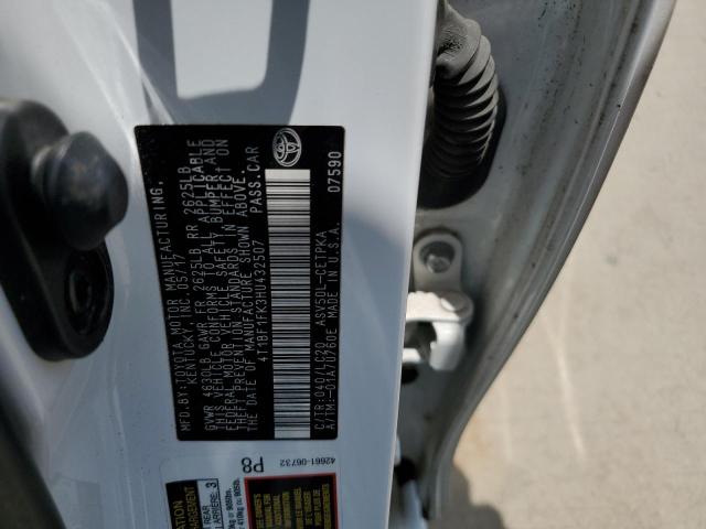 4T1BF1FK3HU432507 - 2017 TOYOTA CAMRY LE WHITE photo 12
