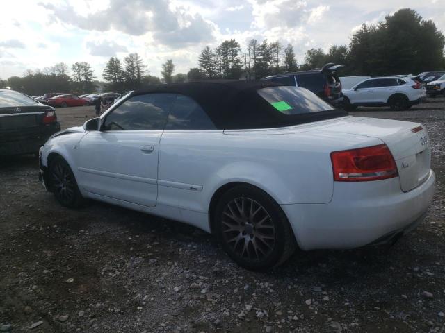 WAUDF48H19K006129 - 2009 AUDI A4 2.0T CABRIOLET QUATTRO WHITE photo 2