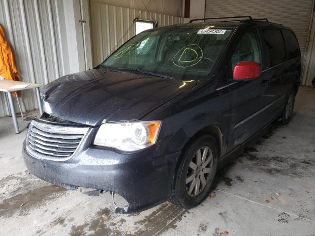 2C4RC1BG8ER349693 - 2014 CHRYSLER TOWN & COU TOURING GRAY photo 2