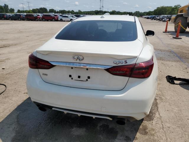 JN1EV7AR4JM431211 - 2018 INFINITI Q50 LUXE WHITE photo 6