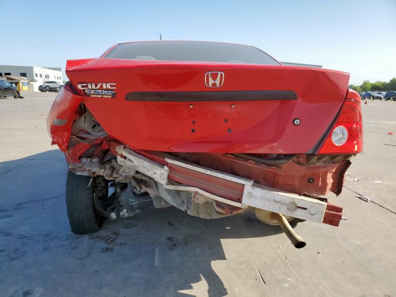 1HGEM22184L083520 - 2004 HONDA CIVIC DX VP Կարմիր լուսանկար 6