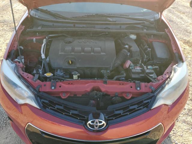 5YFBURHE2FP207232 - 2015 TOYOTA COROLLA L RED photo 11