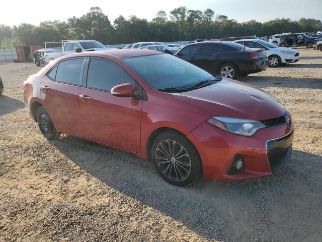 5YFBURHE2FP207232 - 2015 TOYOTA COROLLA L RED photo 4