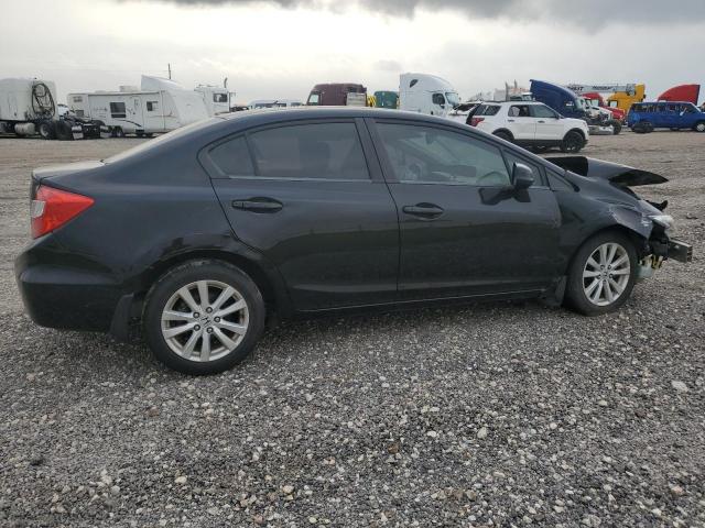 19XFB2F91CE028925 - 2012 HONDA CIVIC EXL შავი ფოტო 3